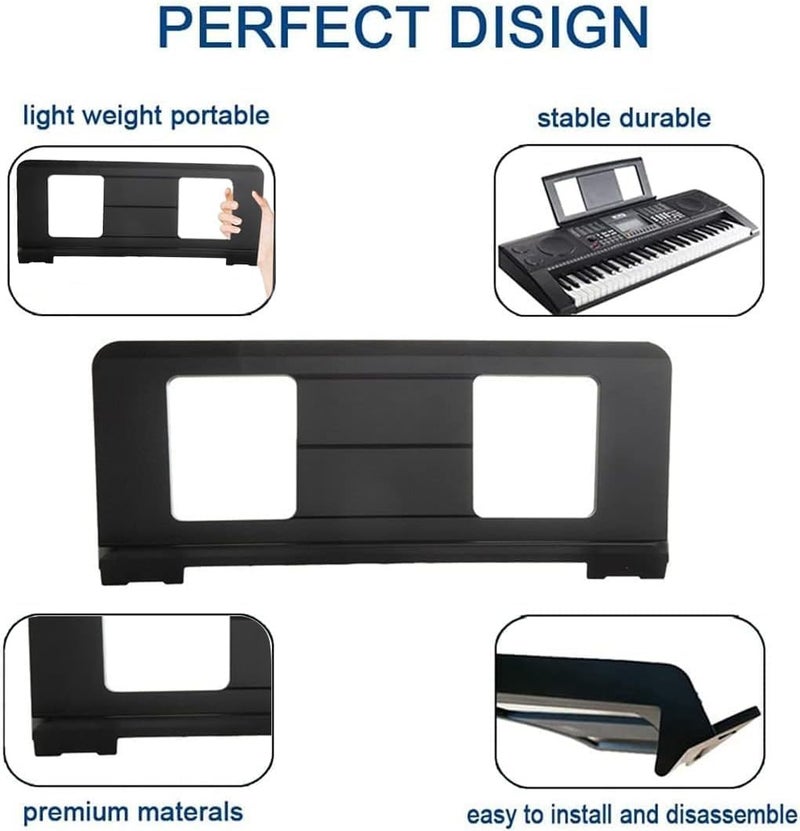 Konper Original Large Music Stand. Compatible with Yamaha PSR/YPT/KB/P/DGX Series Keyboard Music Score Stand, Keyboard Sheet Music Stand with 4 Music Book Clip - Image 4